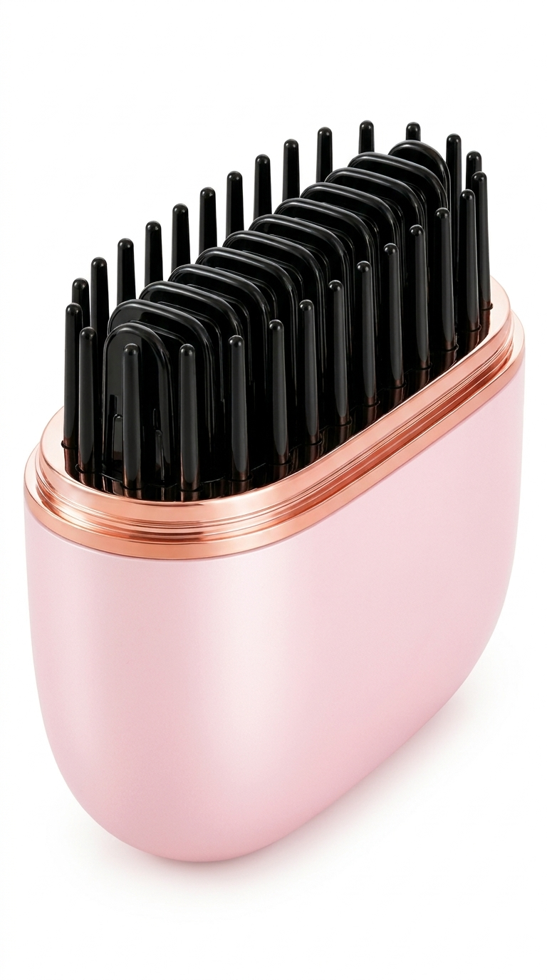 Brosse lissante sans fil VELVIA avec son capuchon de protection